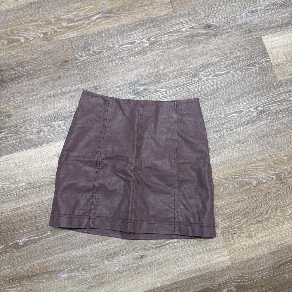 free people leather skirt